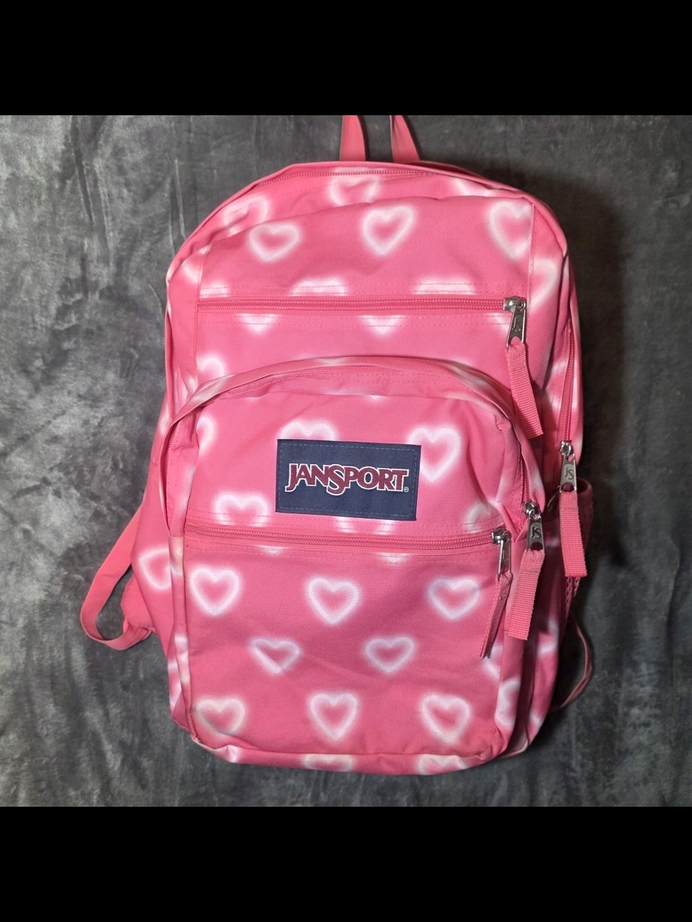JanSport x Victoria's Secret "Happy Hearts - Pink" Big Student Backpack